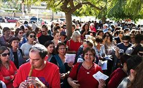 נשים שרות, אירוע מחאה בתל אביב. צילום: תנועת ישראל חופשית