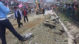 הרס בעקבות רעידת האדמה בנפאל. צילום: Krish Dulal, wikipedia